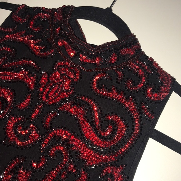 🍒 VALENTINES Embellished High Neck Mini Tank Dress🍒 - Picture 2 of 6